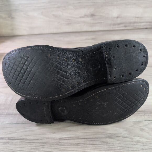 Vtg 1950's 60's US Black Military Cap Toe Combat Boots Sz 10 R KG Vintage - Picture 8 of 16